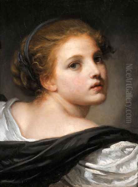 Untitled Oil Painting by Jean Baptiste Greuze