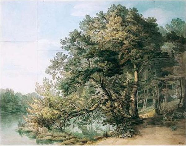 Peamore, Devon Oil Painting by John White Abbott