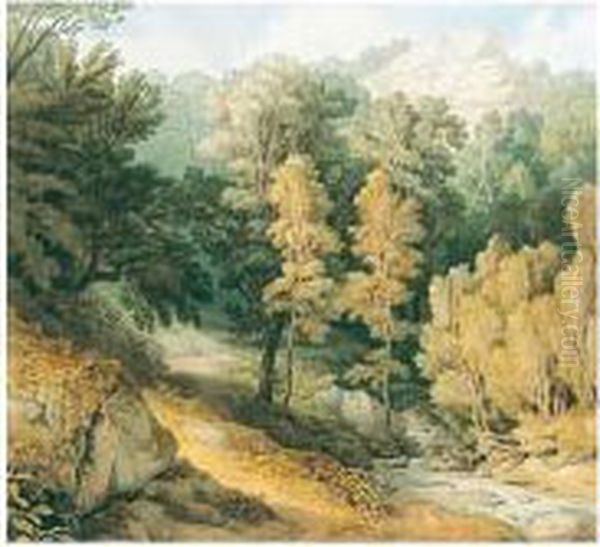 Canonteign, Devon Oil Painting by John White Abbott