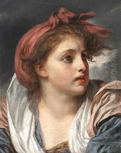 Untitled 2 Oil Painting by Jean Baptiste Greuze