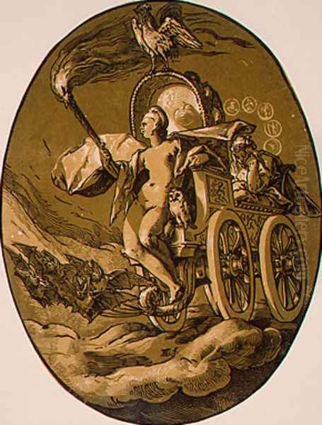 Nox (Goddess of Night) Oil Painting by Hendrick Goltzius