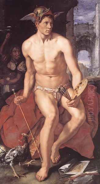 Mercury 1611 Oil Painting by Hendrick Goltzius