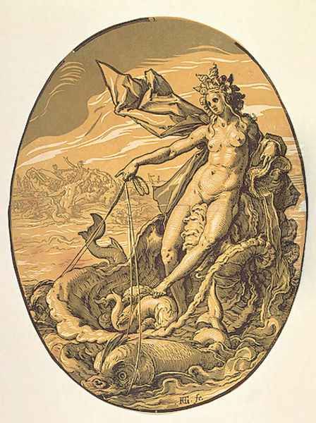 Amphitrite Oil Painting by Hendrick Goltzius