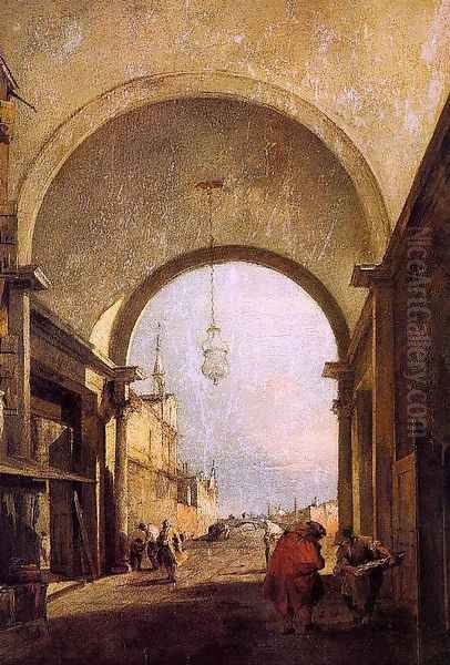 City View Oil Painting by Francesco Guardi