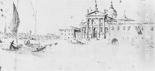 San Giorgio Maggiore 1775-80 Oil Painting by Francesco Guardi