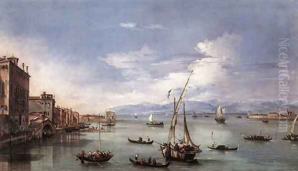 The Lagoon from the Fondamenta Nuove c. 1759 Oil Painting by Francesco Guardi