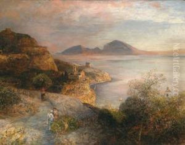 Sudliche Landschaft Oil Painting by Oswald Achenbach