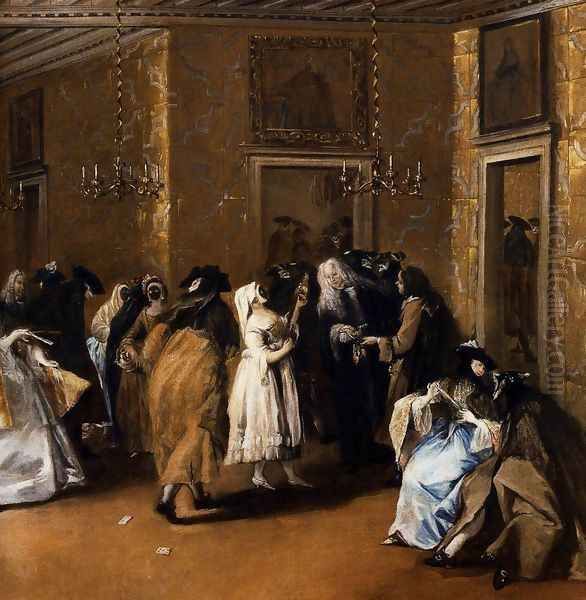 Il Ridotto (The Foyer) Oil Painting by Francesco Guardi