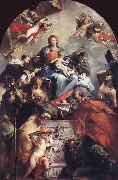 Madonna and Child with Saints Oil Painting by Francesco Guardi