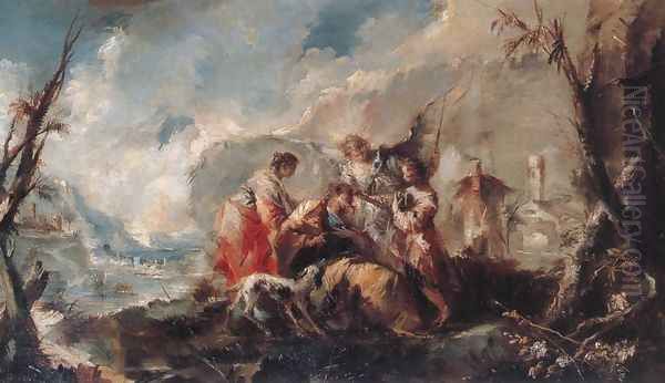 The Healing of Tobias's Father Oil Painting by Francesco Guardi