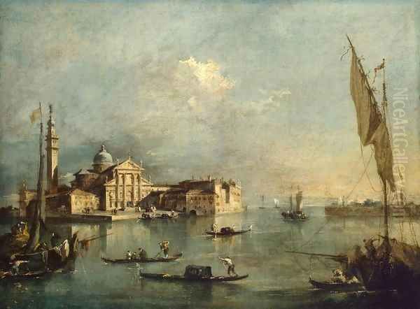 View of the Island of San Giorgio Maggiore Oil Painting by Francesco Guardi