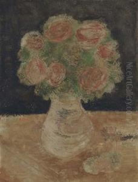 Vase Of Flowers by Jankel Adler