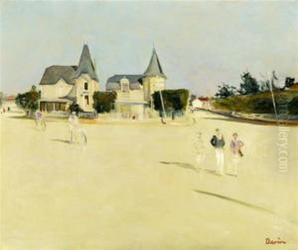 Le Midi A Deux Heures A La Baule Oil Painting by Lucien Adrion