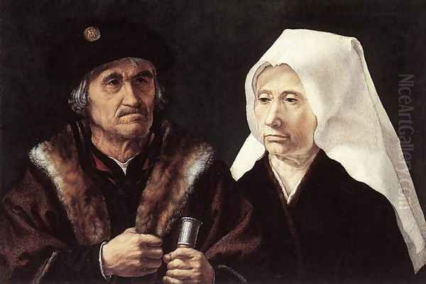 An Elderly Couple 1510-28 Oil Painting by Jan Mabuse