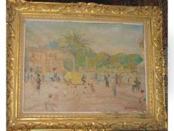 Jardin Du Luxembourg Oil Painting by Lucien Adrion