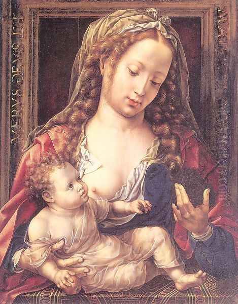 Madonna and Child 1530 Oil Painting by Jan Mabuse