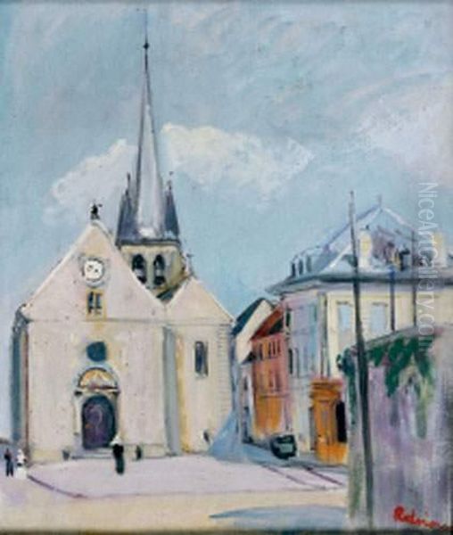 Eglise Oil Painting by Lucien Adrion