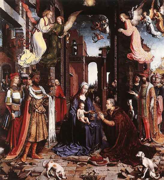 The Adoration of the Kings 1500-15 Oil Painting by Jan Mabuse