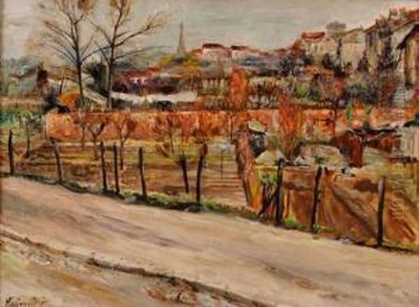 Vue De Parie De Boulogne-billancourt Oil Painting by Lucien Adrion