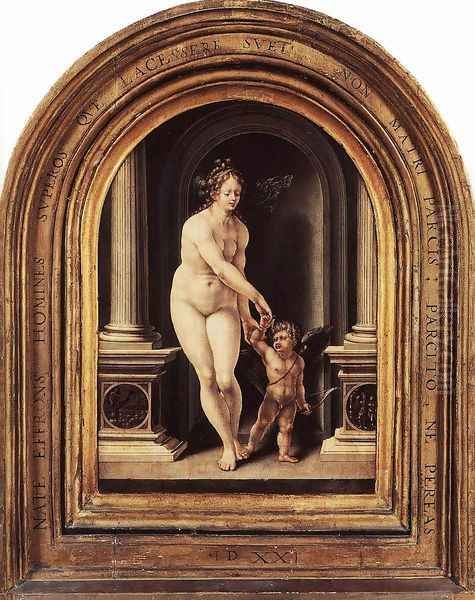 Venus and Cupid 1521 Oil Painting by Jan Mabuse