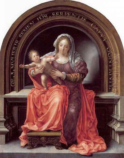 The Virgin and Child 1527 Oil Painting by Jan Mabuse