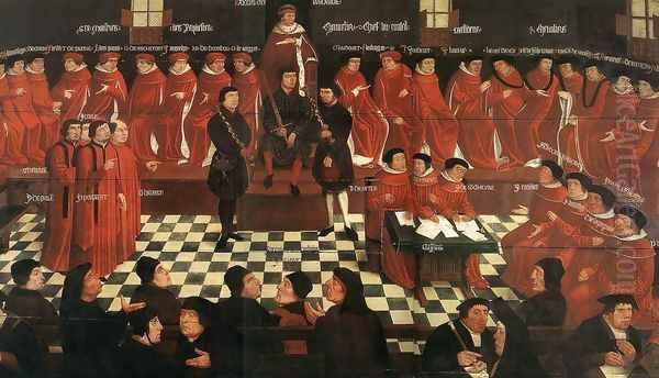 The High Council Oil Painting by Jan Mabuse