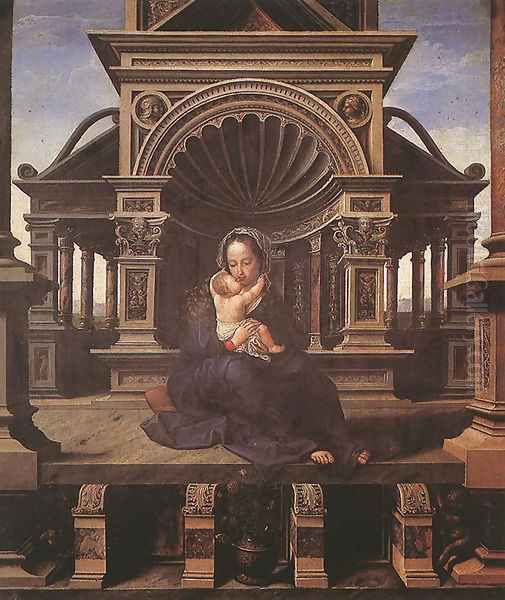 Virgin of Louvain Oil Painting by Jan Mabuse