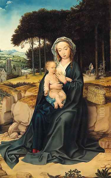 The Madonna And Child Oil Painting by Jan Mabuse