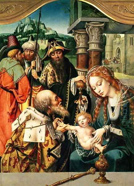 The Adoration of the Magi Oil Painting by Jan Mabuse