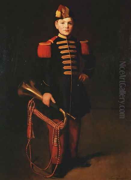 Enfant de troupe, Musée Gaston Rapin, 1870 Oil Painting by Eva Gonzales