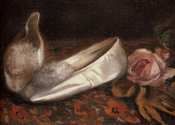 White Shoes, 1879-80 Oil Painting by Eva Gonzales