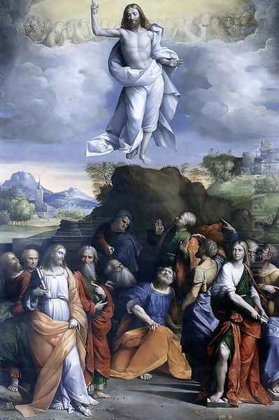 Ascension of Christ 1510-20 Oil Painting by Garofalo