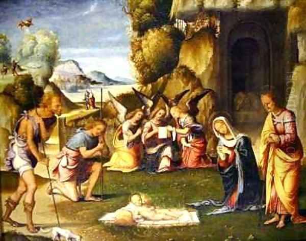 Adoration of the Shepherds Oil Painting by Garofalo