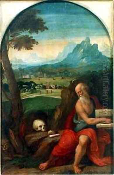 St Jerome Oil Painting by Garofalo