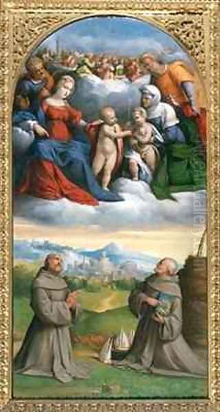 Madonna and Child with Saints in Glory Oil Painting by Garofalo