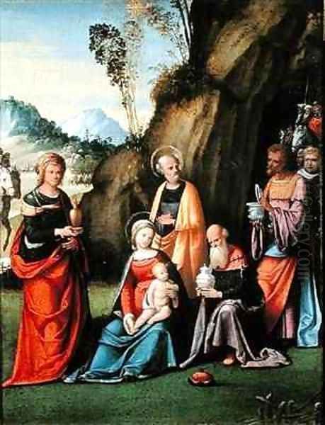 The Adoration of the Magi Oil Painting by Garofalo