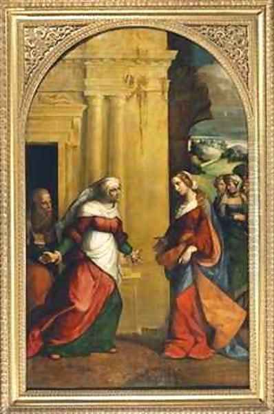 The Visitation Oil Painting by Garofalo