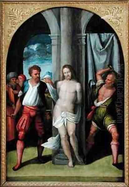 The Flagellation of Christ Oil Painting by Garofalo