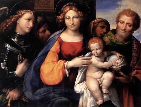 Virgin and Child with Saints Oil Painting by Garofalo