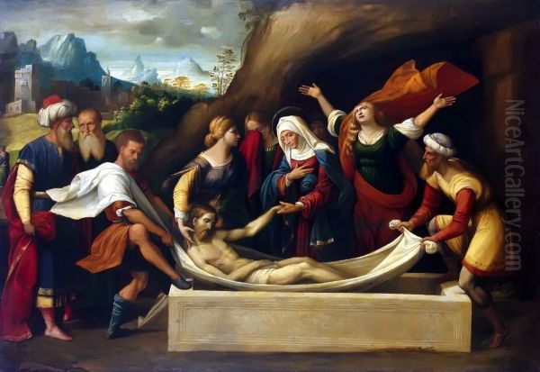 Entombment Oil Painting by Garofalo