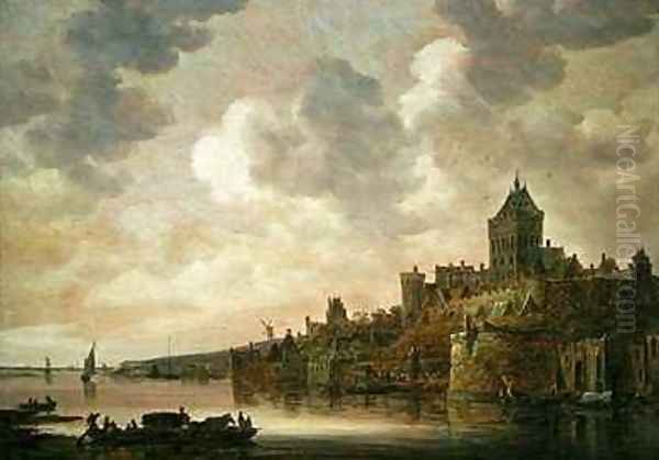 The Valkhof at Nijmegen Oil Painting by Jan van Goyen