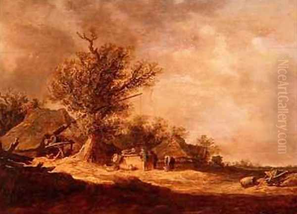 Landscape in the Dunes Oil Painting by Jan van Goyen