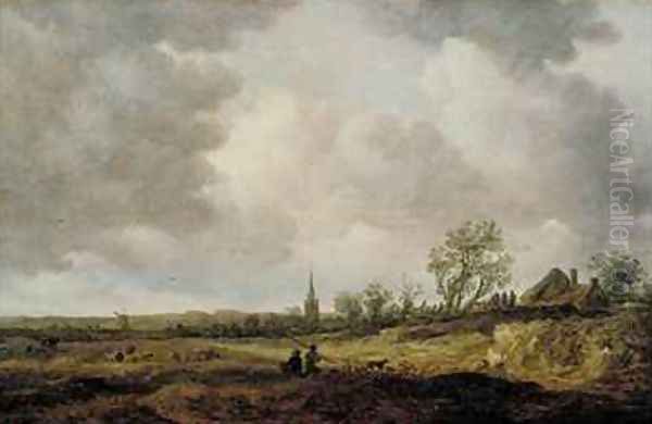 Landscape with Dunes Oil Painting by Jan van Goyen