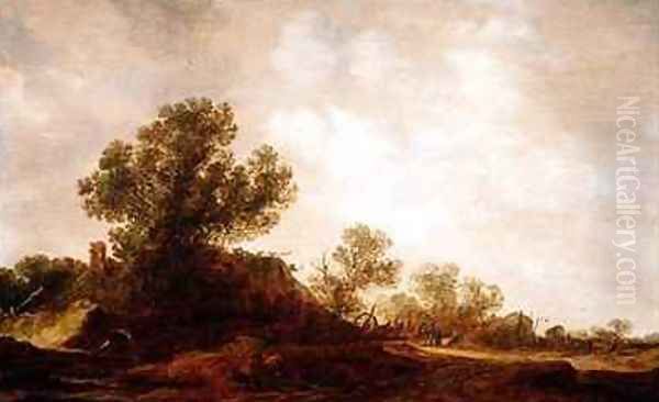 Rural Landscape Oil Painting by Jan van Goyen