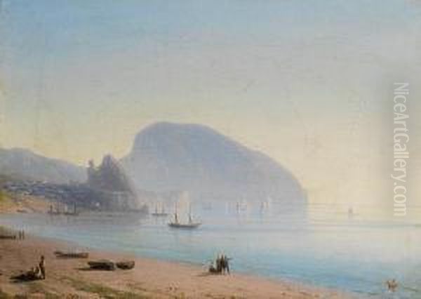 View Of The Ayu Dag, Crimea Oil Painting by Ivan Konstantinovich Aivazovsky