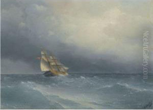 The Lifting Storm Oil Painting by Ivan Konstantinovich Aivazovsky