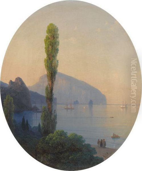 View Of The Ayu Dag Oil Painting by Ivan Konstantinovich Aivazovsky