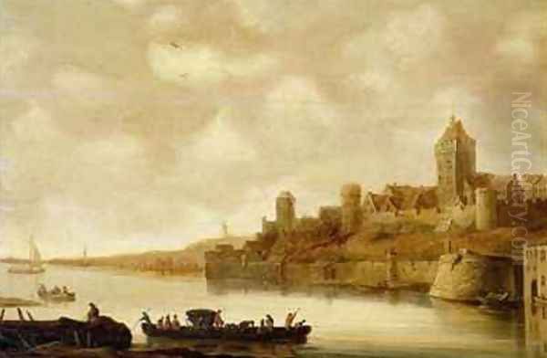 View of Nijmegen Oil Painting by Jan van Goyen