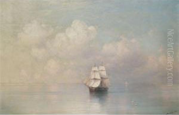 Calm Seas Oil Painting by Ivan Konstantinovich Aivazovsky