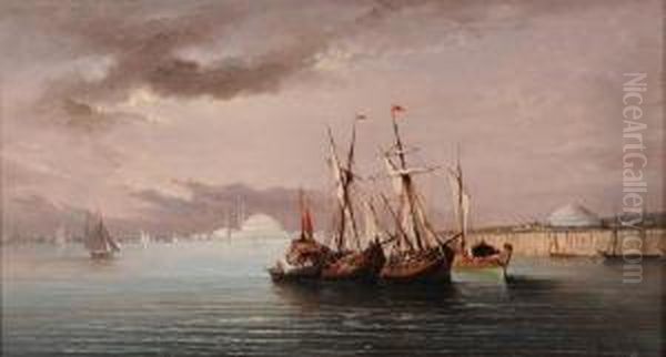 Veduta Di Istanbul Da Mare Oil Painting by Ivan Konstantinovich Aivazovsky